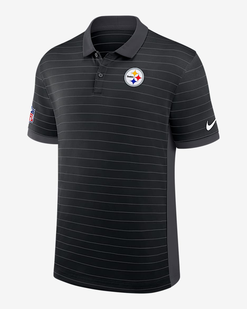 売れ筋商品|||ナイキ シャツ トップス レディース Men's Black Pittsburgh Steelers Sideline Lock Up Victory Performance Polo Shirt Black mens-nike-black-atlanta-